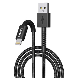 Кабель USB <--> Lightning  1.0м MIVO MX-47L черный