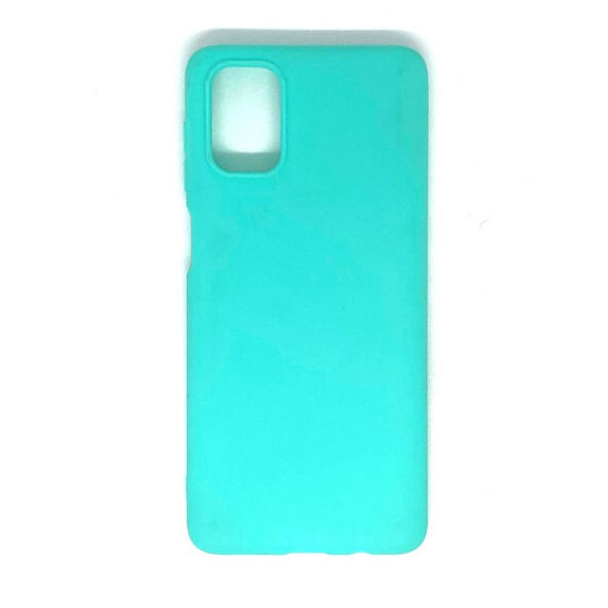 Cиликоновый чехол NONAME для Samsung Galaxy M51 (Бирюзовый), матовый