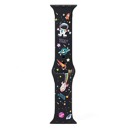 Силиконовый ремешок ApW01 для Apple Watch 42/44/45/49mm (021) (black)