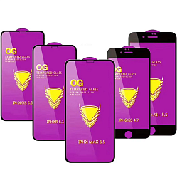Противоударное стекло NONAME для XIAOMI Mi 10 Youth 5G, OG PREMIUM, черное, полный клей, в техпаке