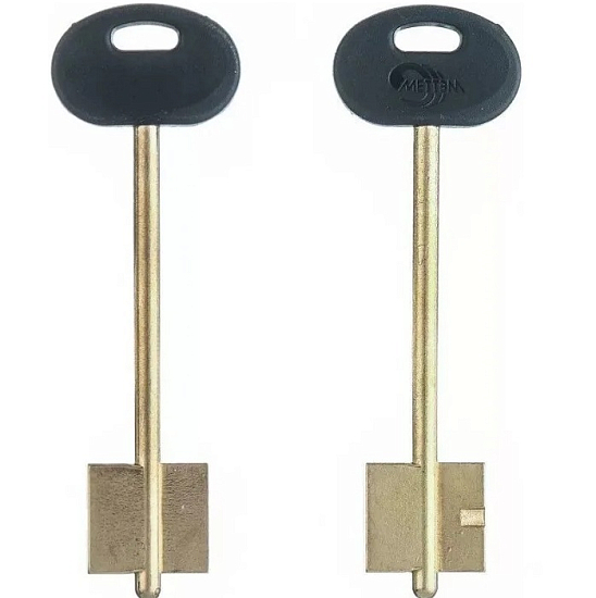 Заготовка ключа Меттэм-10 108*22,2*20,2 мм, лат., с пластиком, б/п