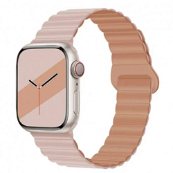 Силиконовый ремешок HOCO WA22 для APPLE Watch 38/40/41mm двухцветный, розовый, серый