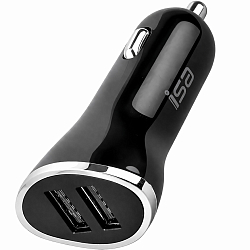 Авто ЗУ 2USB ISA AZ07 2A , Type-C черный