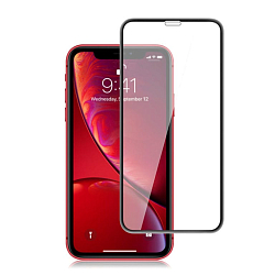 Противоударное стекло 9D NONAME для iPhone 12 Pro Max (6.7), черное, полный клей