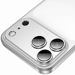 Противоударное стекло для камеры HOCO V16 для iPhone 17 Pro Max, Silver
