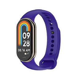 Силиконовый ремешок WB13 на кнопке Xiaomi Mi Band 9 (violet)