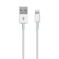 Кабель USB Lightning 2.0м MAVERICK белый