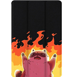 Чехол футляр-книга ZIBELINO для iPad 2025 (A16)/Apple iPad 10 2022 (A3354/A3355/A3356/A2696/A2757/A2777) 10.9" (черный) 8034 ЕНОТ ОГОНЬ