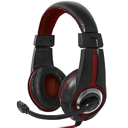 Наушники DEFENDER Warhead G-185 черный/красный