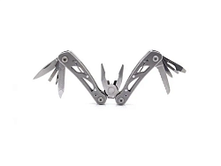 Мультитул GANZO G104S, 73x73х13 мм, 11 предметов, серый
