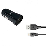 Авто ЗУ 2USB 3.4A EXPLOYD EX-Z-584, Classic Lightning, черный