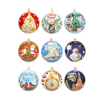 Новогоднее подвес украшение "Шар Классический с пожеланием внутри" / 6,5х6,5х6,5см арт.88530