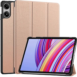 Чехол футляр-книга для Xiaomi Redmi Pad Pro/Poco Pad (12.1) розовое золото