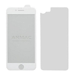 Противоударное стекло 3D ANMAC для iPhone 6/6S белое + пленка на заднюю крышку