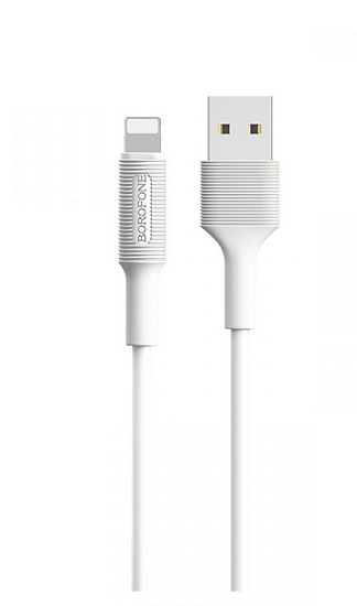 Кабель USB <--> Lightning  1.0м BOROFONE BX1 белый
