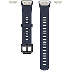 Силиконовый ремешок для Honor Band 6 на кнопке (blue)