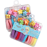 Набор подарочный, резинка для волос 10 шт., заколка крабик 10 шт., Холодное сердце 10048361