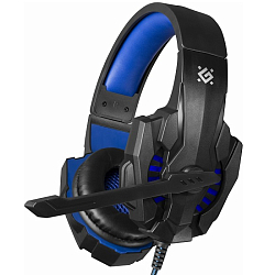 Наушники DEFENDER Warhead G-390 черный/синий