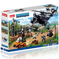 Конструктор SLUBAN Спецназ: Атака с воздуха (830 дет.)