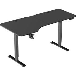 Стол игровой DEFENDER Exos черный, 159*75L, высота 72-117см (64703)