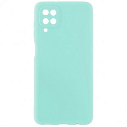 Задняя накладка ZIBELINO Soft Matte для Samsung Galaxy A12 (бирюзовый) защита камеры