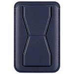 Кошелек для карт Smart Grip MagSafe, кожзам, синий, подставка