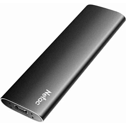 Внешний SSD 128Gb NETAC Z SLIM <NT01ZSLIM-128G-32BK> (USB3.2, up to 520/480MBs, 100х29.5х9mm, Black)