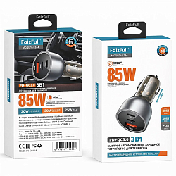 Aвто ЗУ FaizFul FZ44l 85 W QC3.0+PD