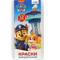 Акварель медовая «Щенячий патруль»,12 цветов, без кисти 9594120