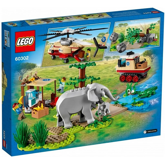 Конструктор LEGO City 60302 Операция по спасению зверей