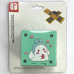 Кейс для хранения 16 карт Premium Game Card Case Hori (куб) Dino