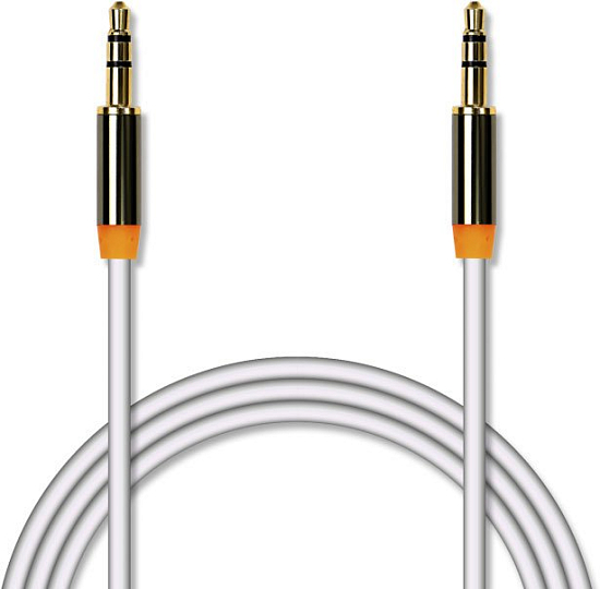 Кабель Jack 3.5 <--> Jack 3.5  1.5м JET.A JA-AC01 белый