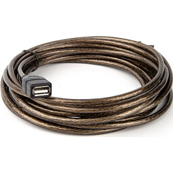 Кабель-удлинитель USB  5.0м TELECOM VUS6956T-5M прозрачная изоляция