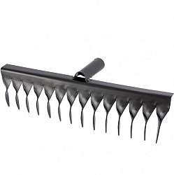 Грабли стальные, 14 витых зубьев, без черенка// Сибртех 61752