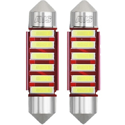 Лампа светодиодная AVS SV050 T11/белый/ (SV8,5) series PRO light CANBUS CSP 1860 31мм 12-24V., блистер 2 шт