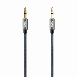 Кабель Jack 3.5 <--> Jack 3.5  1.0м HOCO UPA30 Friend, серый