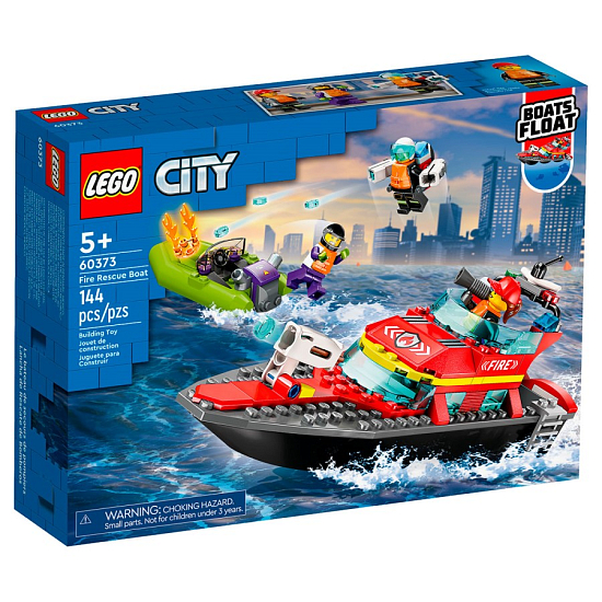 Конструктор LEGO City 60373 Пожарно-спасательный катер