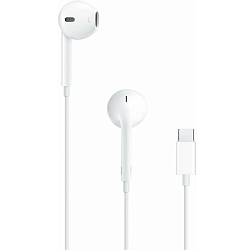 Гарнитура APPLE EarPods Type-C белые, проводные (MTJY3ZE/A)