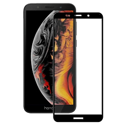 Противоударное стекло 9D NONAME для HUAWEI Honor 7A Pro/Y6 (2018)/Y6 Prime (2018) черное