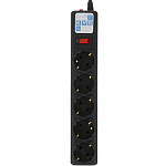 Сетевой удлинитель  7.0м POWERCUBE SPG5-7M, 5 розеток, черный (коробка)