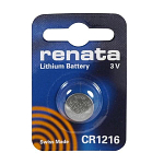 Элемент питания RENATA CR1216 (Li/MnO2, 25mAh, 3V)