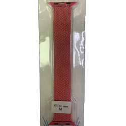 Плетеный ремешок NONAME для Apple Watch 42/44мм розовый