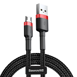 Кабель USB <--> microUSB  2.0м BASEUS Cafule красный (CAMKLF-C09)