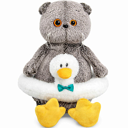 Мягкая игрушка Кот Басик в плавательном круге "Гусик" , 25 см (Ks25-291)