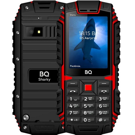 Телефон BQ 2447 Sharky Black-Red