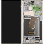 Дисплей для Samsung Galaxy S23 Ultra 5G 2023 SM-S918 в рамке (бежевый) 100% OR