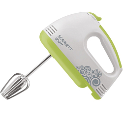 Миксер Scarlett SC-HM40S05 белый с зеленым