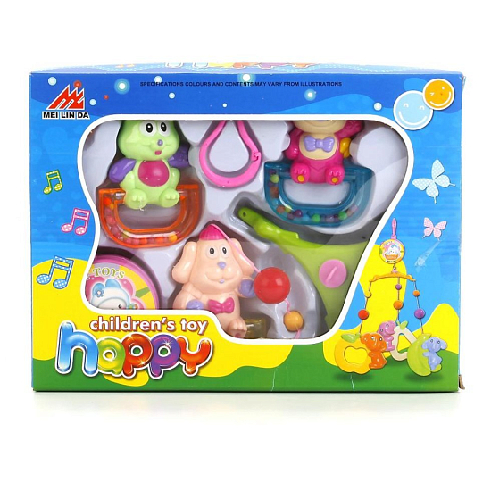 Погремушка МУЗ. НА ПОДВЕСКЕ, В АССОРТ. 2301 В КОР. 28*21*6,5СМ B1321366 УЦ