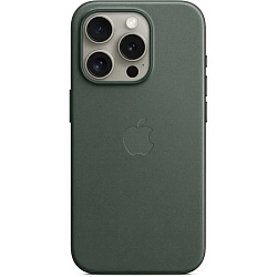 Задняя накладка Leather Case MagSafe для iPhone 15 Pro Max Green (LOGO)