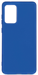 Силиконовый чехол DF для Samsung Galaxy A72 (4G/5G) DF sOriginal-28 (blue) с микрофиброй